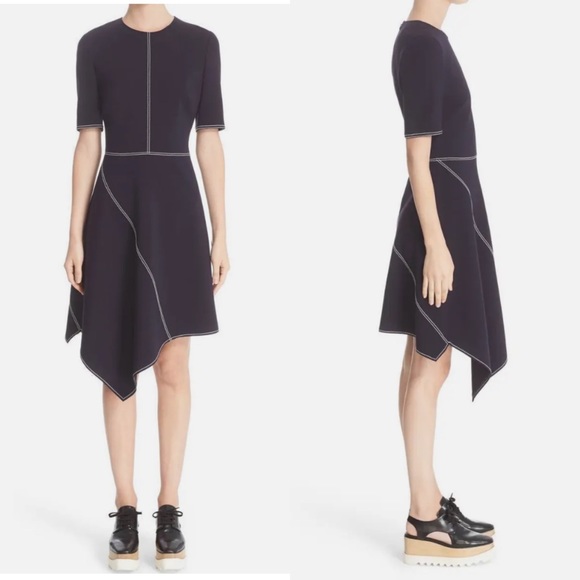 Stella McCartney Dresses & Skirts - NWT Stella McCartney Asymmetric Top-Stitched Dress